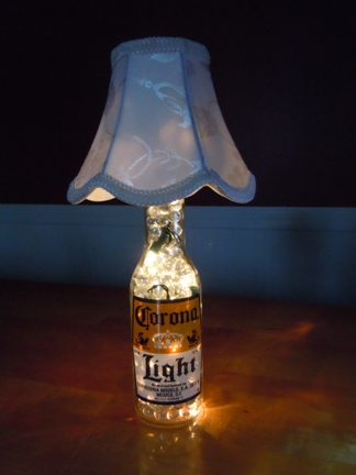 beer bottle lights - up cycling beer bottles